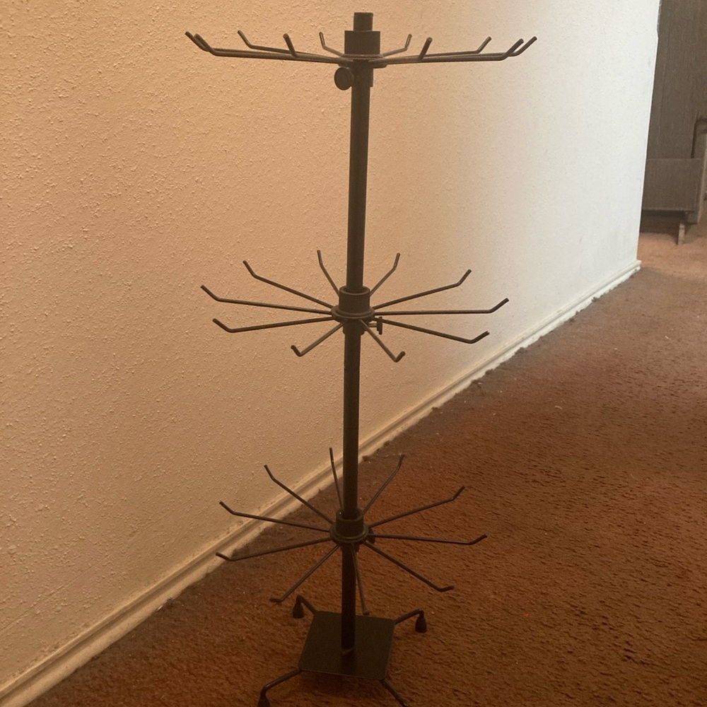 Black Metal Rotating Display Stand